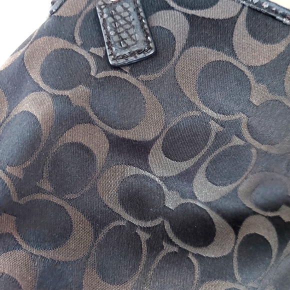 Coach Black and Tan Crossbody Bag NO STRAP - Picture 3 of 3